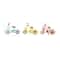 10" Multi-Colored Metal Vintage Bicycle Sculpture, 3ct.